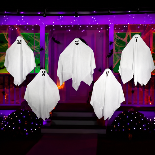27.5-Inch Hanging Ghost Halloween Decorations