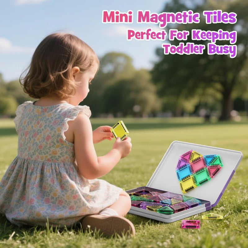Montessori magnetic travel building set – image 3
