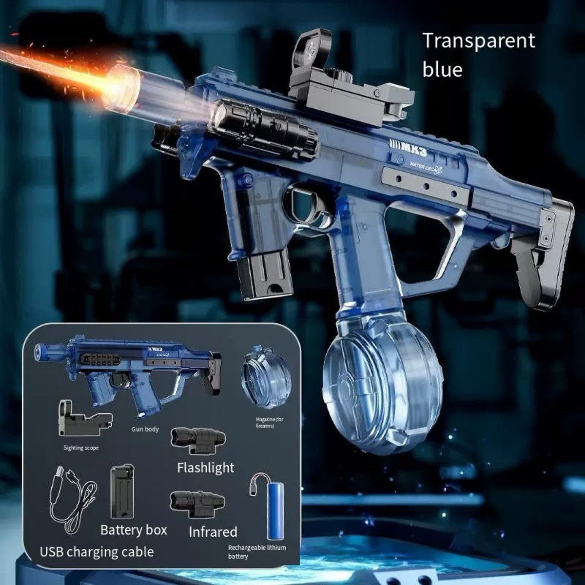 MK3 Electric Water Gun – Large Capacity Automatic Blaster – image 3