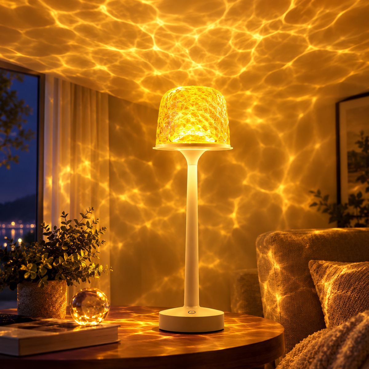 Ripple glass lamp – touch control