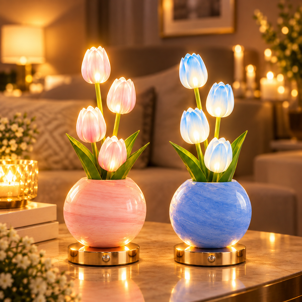 Tulip flower LED lamp
