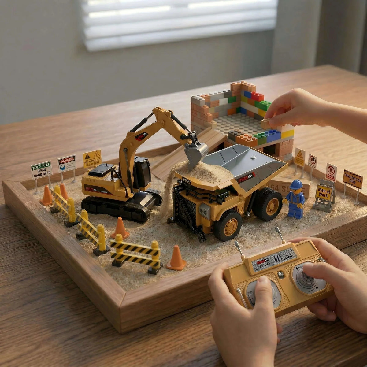 1/64 Mini RC Excavator – Remote Control Construction Toy – image 3