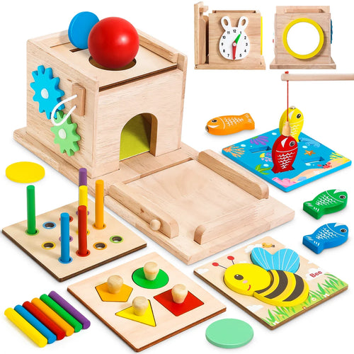 Montessori Wooden Toy Set – Educational Building Toys